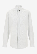 Salvatore Ferragamo Pinstripe Long-Sleeved Shirt White 141661 D 759153 OFFWHITE