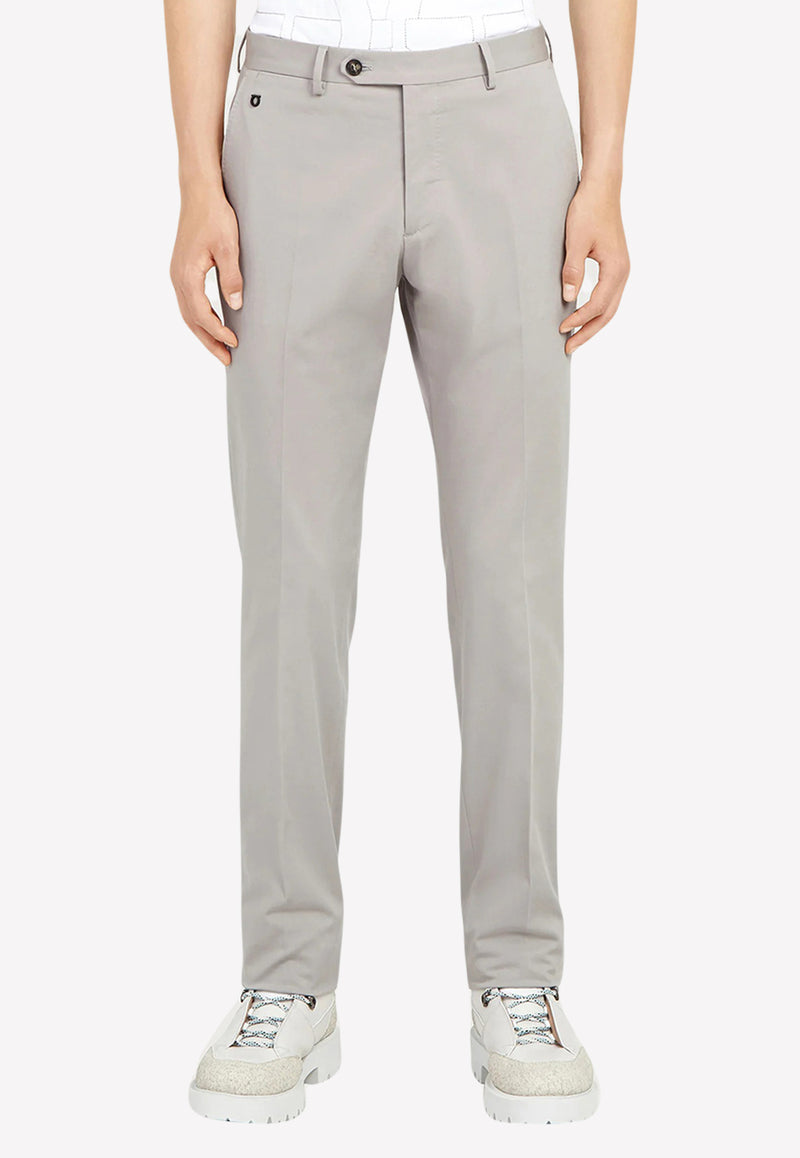 Salvatore Ferragamo Slim Fit Chino Pants Grey 142974 P 750714 RHINO GREY