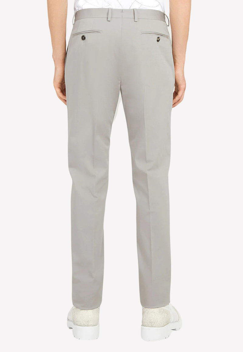 Salvatore Ferragamo Slim Fit Chino Pants Grey 142974 P 750714 RHINO GREY