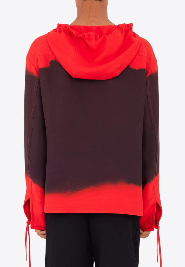 Salvatore Ferragamo Sunset-Print Hooded Sweatshirt Red 143121 B 761592 RED