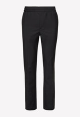 Salvatore Ferragamo Drawstring Pants in Wool and Mohair Black 143342 P 750713 NERO