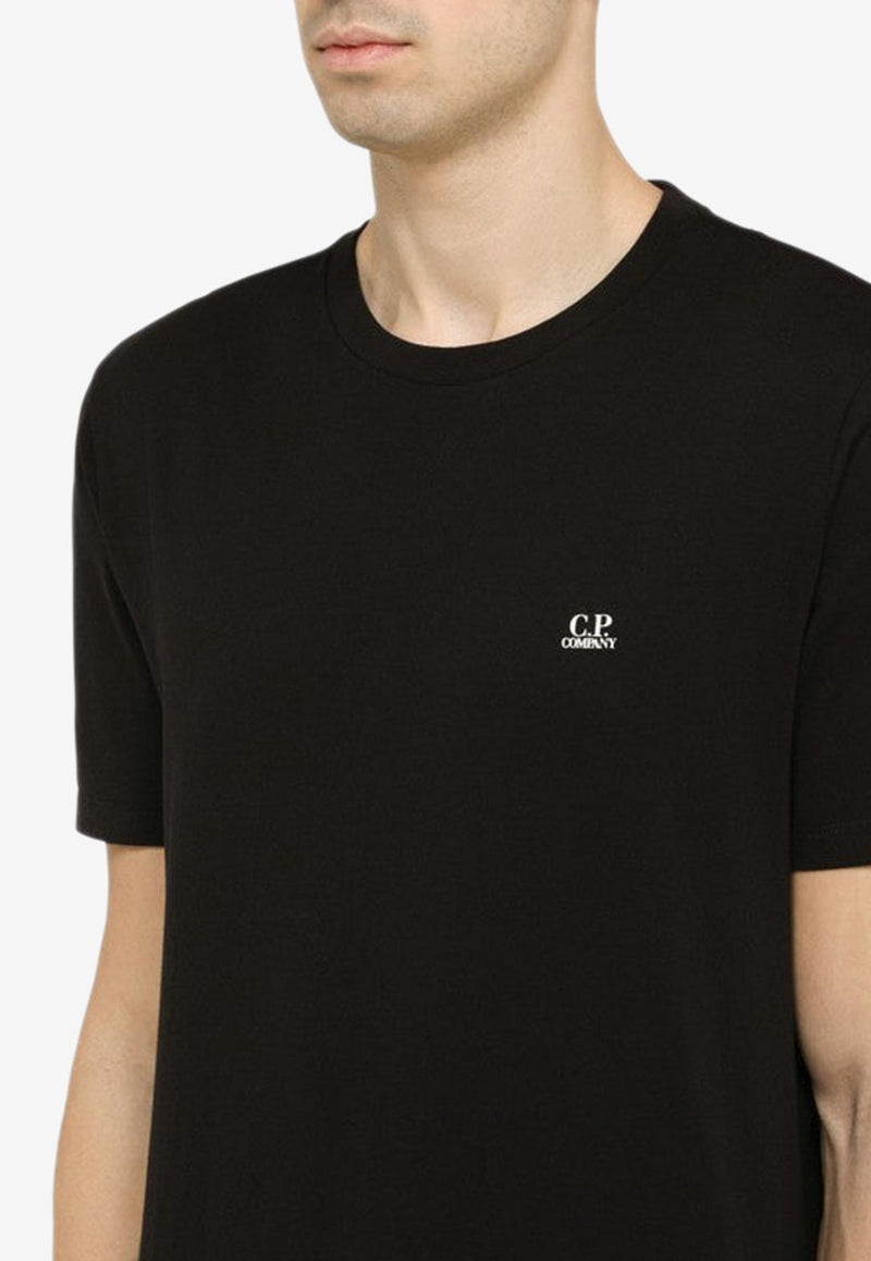 C.P. Company Logo Print Short-Sleeved T-shirt 14CMTS046A005100W/M_CPCOM-999 Black