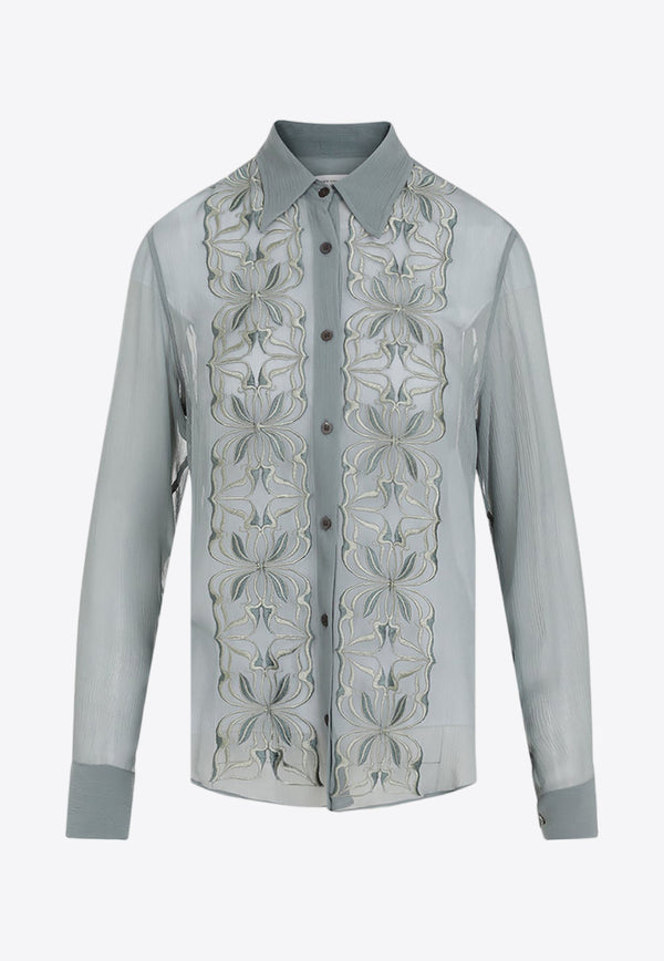 Chowy Embroidery Silk Shirt