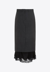 Lingerie Tailored Maxi Skirt