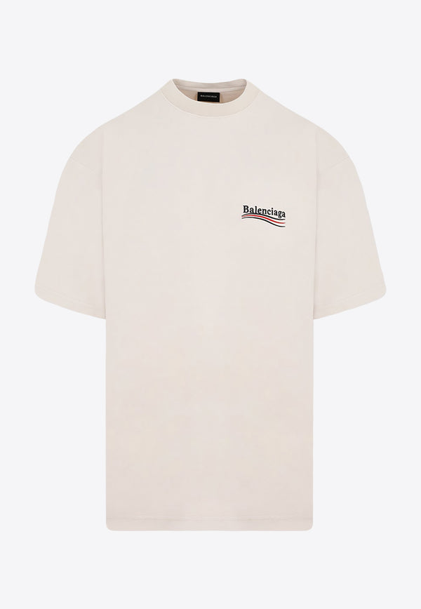 Political Logo Embroidered T-shirt