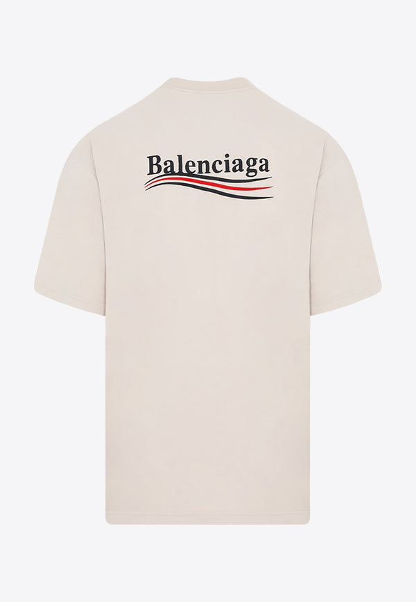 Political Logo Embroidered T-shirt