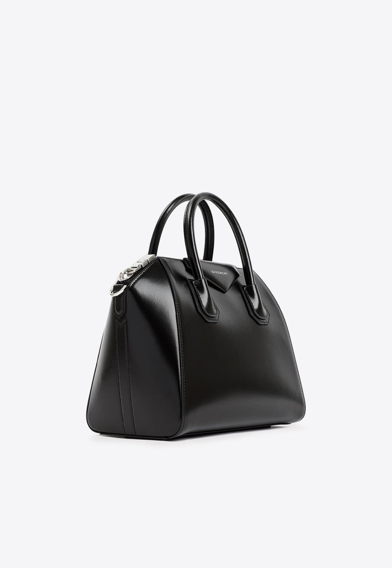 Small Antigona Top Handle Bag in Calf Leather