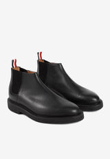 Leather Mid-Top Chelsea Boots