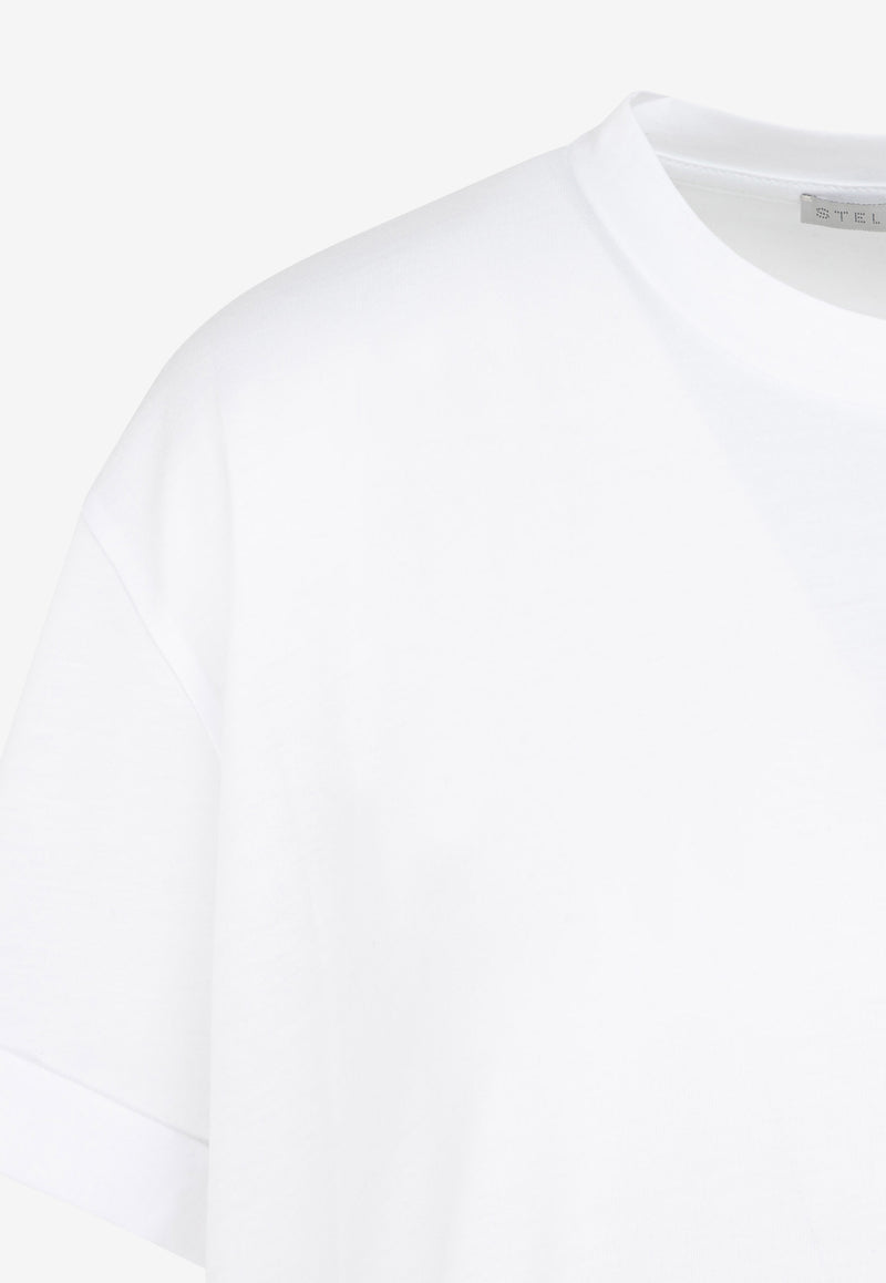 Stella McCartney Ministar Cotton T shirt  457142.SIW20 9000 PURE WHITE