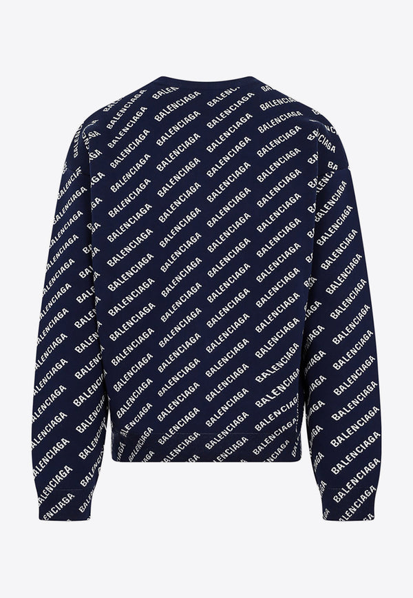 All-Over Logo Crewneck Sweater