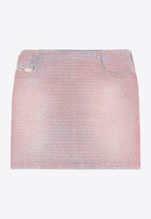 Crystal-Embellished De-Pra-Mini Skirt