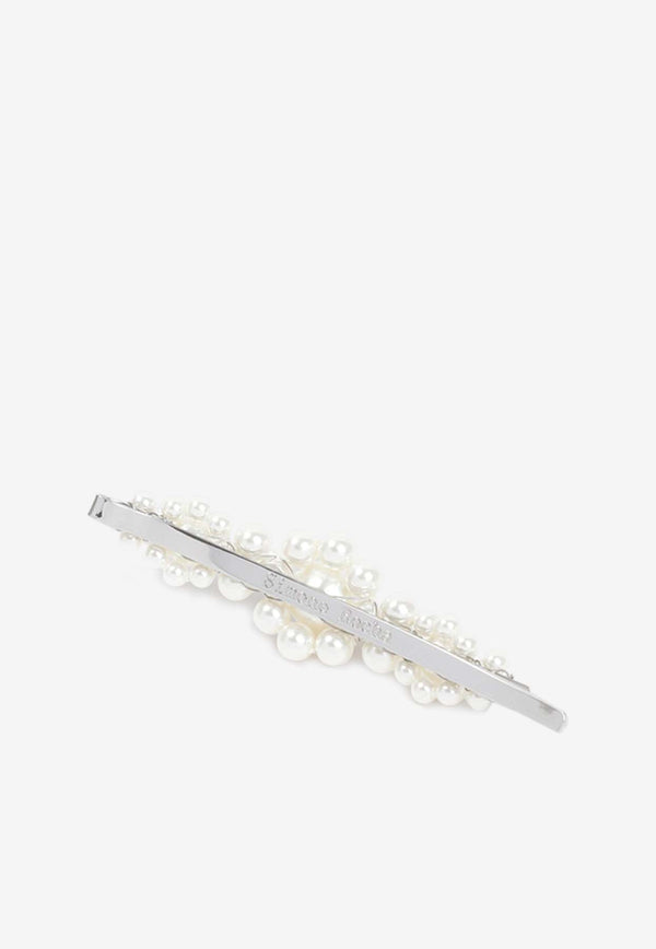 Large Pearl Flower Hair Clip