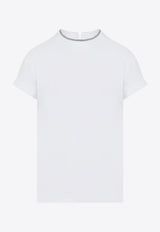 Monili Embellished-Crewneck T-shirt