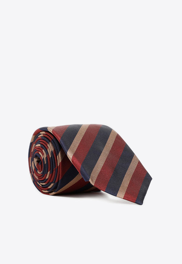 ربطة عنق حريرية مخططة