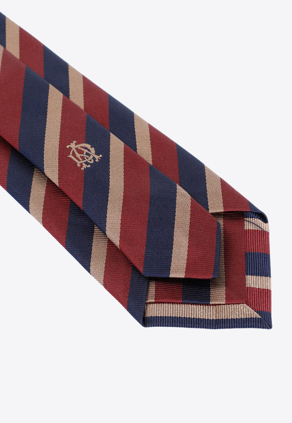 ربطة عنق حريرية مخططة