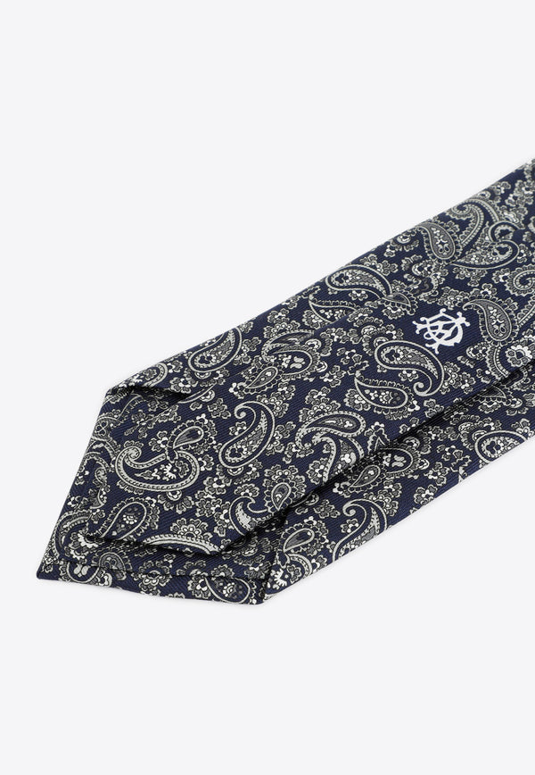 ربطة عنق حريرية بطبعة بيزلي