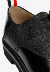 Saddle Lace-Up Shoes in Leather