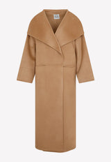 Toteme Oversized Signature Wool Cashmere Coat Camel 211110717-835 CAMEL