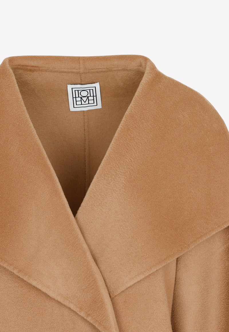 Toteme Oversized Signature Wool Cashmere Coat Camel 211110717-835 CAMEL