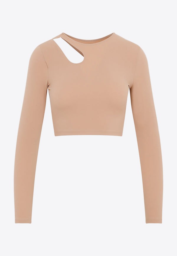 Long-Sleeved Cropped Top