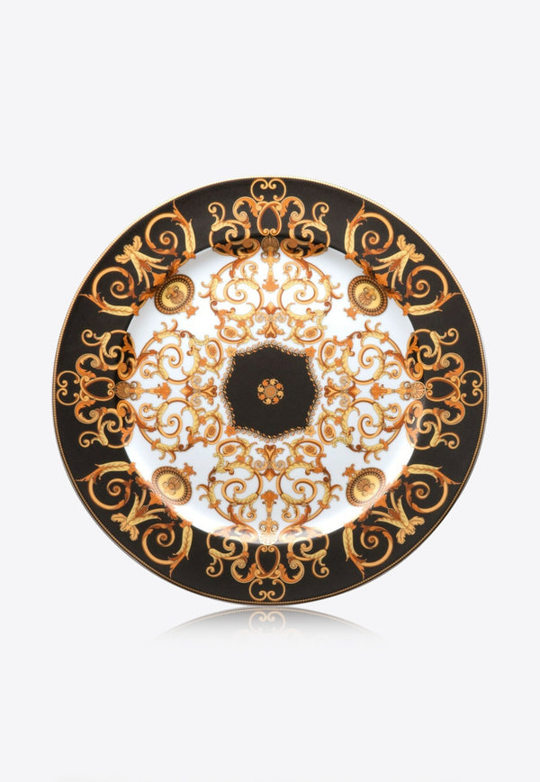 Versace Home Collection Barocco Porcelain Service Plate 30 cm Black 19300-409606-10230