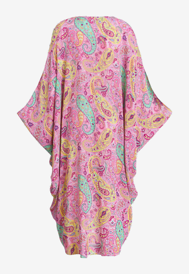 Etro Floral Paisley Print Kaftan Dress 19624-4471 0650 Pink