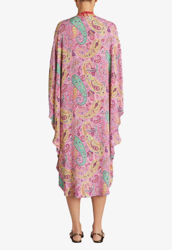 Etro Floral Paisley Print Kaftan Dress 19624-4471 0650 Pink