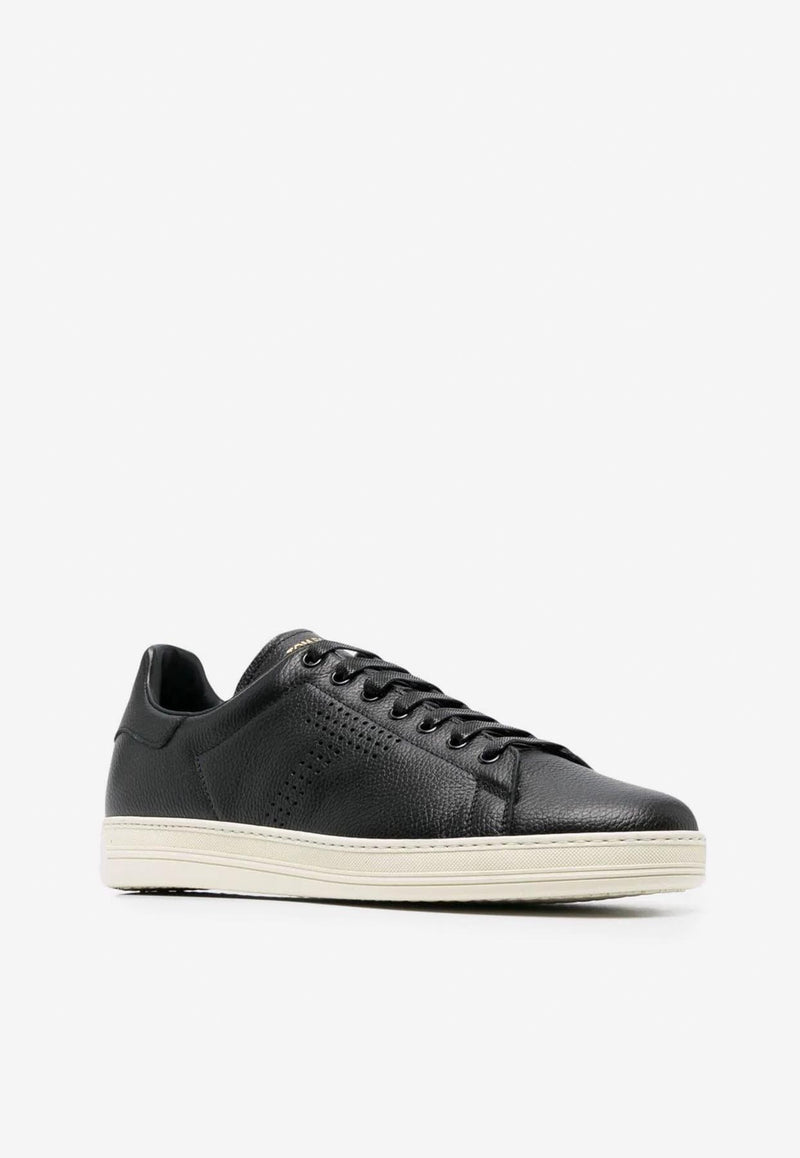 Tom Ford Warwick Calf Leather Sneakers Black J1045-LCL045L 3NW02