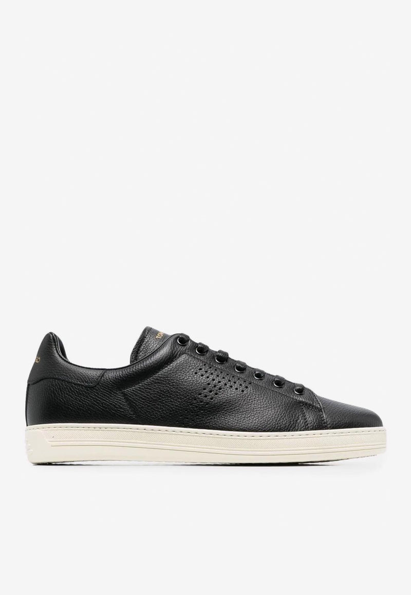Tom Ford Warwick Calf Leather Sneakers Black J1045-LCL045L 3NW02