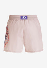 Etro Floral Print Swim Shorts Beige 1B350-0361 0650