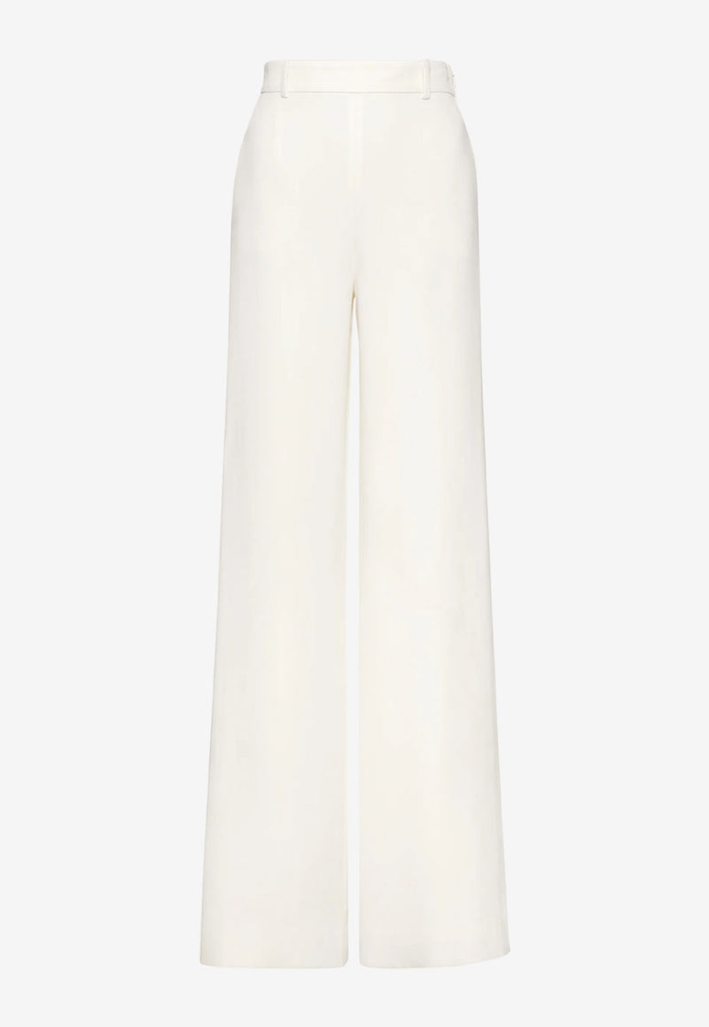 Valentino Cady Couture Wide-Leg Pants White 1B3RB4X51MM A03