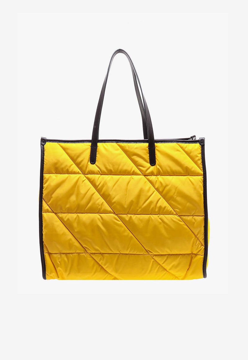 Etro Medium Logo Nylon Tote Bag Yellow 1N825-7066 0700