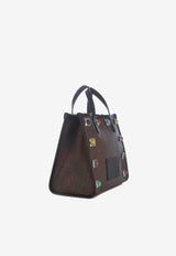 Etro Stud-Embellished Paisley Tote Bag Multicolor 1N895-8665 0600
