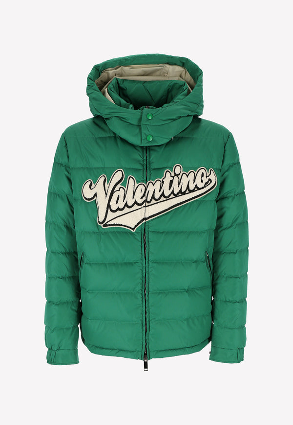 Valentino Logo Down Padding Jacket Green 1V3CNA318QA 635