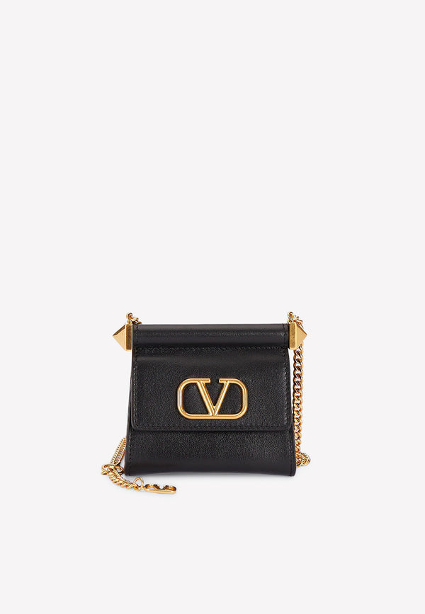 Valentino Mini VLogo Bucket Bag in Calf Leather Black 1W2P0Y10ZXL 0NO