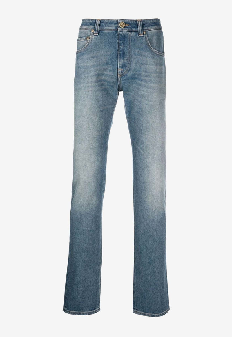 Etro Floral Embroidered Straight Jeans Blue 1W417-9839 0201