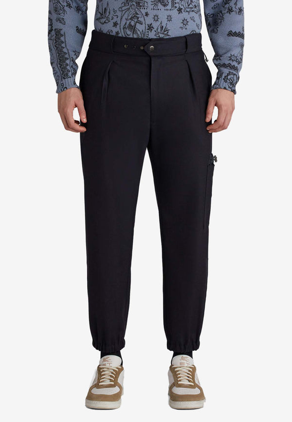 Etro Casual Pants in Virgin Wool Navy 1W743-0099 0200