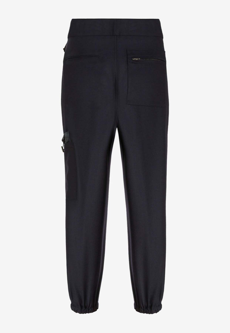 Etro Casual Pants in Virgin Wool Navy 1W743-0099 0200