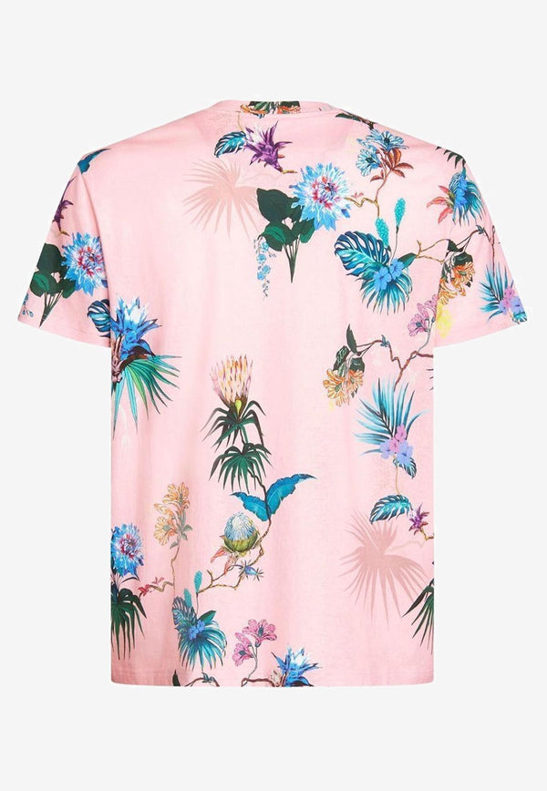 Etro Short-Sleeved Floral T-shirt Pink 1Y020-9455 0650