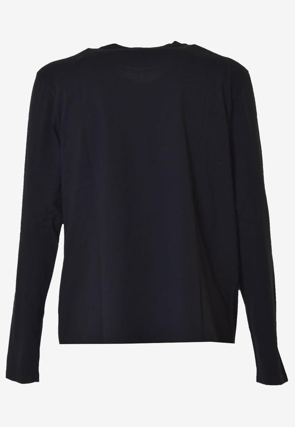Etro Paisley Print Long-Sleeved T-shirt Black 1Y094-9919 0001