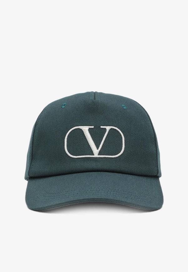 Valentino Logo Embroidery Baseball Cap 1Y2HDA10EXX/L_VALE-LQ0 Dark Green