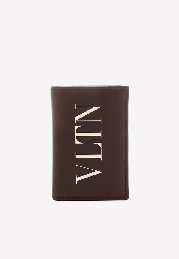 Valentino VLTN Print Leather Cardholder Brown 1Y2P0576LVN R53