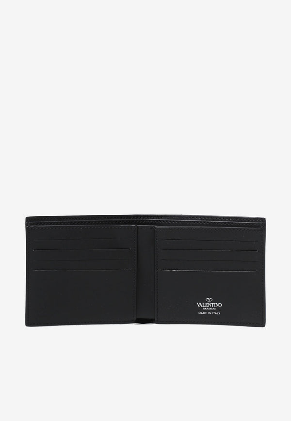 Valentino VLTN Bi-Fold Leather Wallet Black 1Y2P0654LVN 0NI