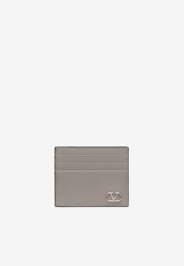 Valentino Mini VLogo Cardholder in Calf Leather Gray 1Y2P0S49LMV G09