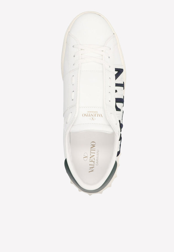 Valentino Open Leather Low-Top Sneakers White 1Y2S0830BAA 7QD