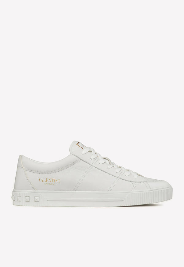 Valentino Cityplanet Sneakers in Calf Leather White 1Y2S0F90JKD 0BO
