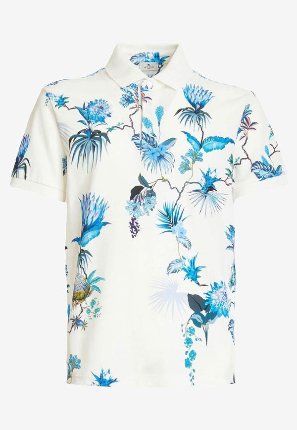 Etro Floral Short-Sleeved T-shirt White 1Y800-9442 0990