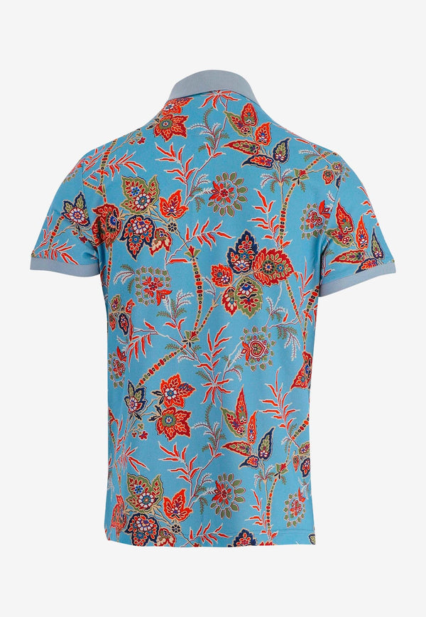 Etro Floral Short-Sleeved T-shirt Multicolor 1Y800-9443 0250