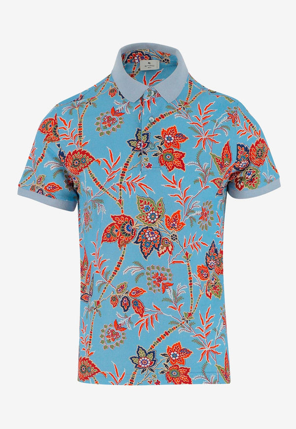 Etro Floral Short-Sleeved T-shirt Multicolor 1Y800-9443 0250