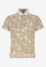 Etro Floral Short-Sleeved T-shirt Beige 1Y800-9444 0800